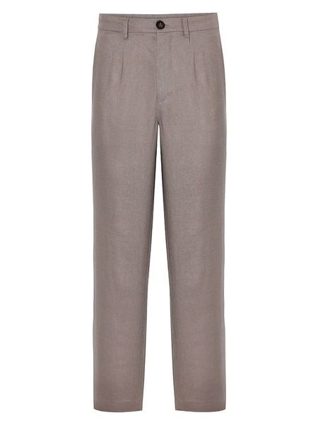 TATUUM Spodnie chino w kolorze beżowym rozmiar: 32. Brązowe eleganckie spodnie Tatuum, na co dzień, ze lnu. Za 183.59 zł.