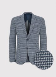 PAKO LORENTE – Granatowa marynarka w pepitkę. Garnitury Pako Lorente, na co dzień, m, bez wzorów, z bawełny, casualowe. Za 799.99 zł.