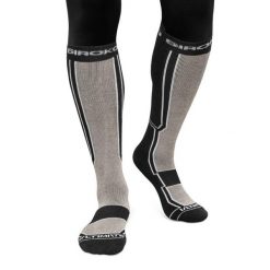 Skarpety snowboardowe z wełny Sporty zimowe Siroko Ultimate FEND Sand. Czarne skarpety SIROKO, bez wzorów, z wełny. Za 127.00 zł.