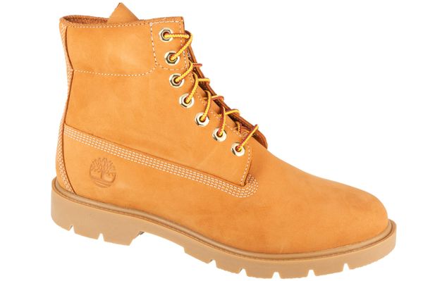 Buty zimowe męskie, Classic 6 In WP Boot. Żółte buty turystyczne Timberland, na zimę, bez wzorów, z materiału, bez zapięcia, trekkingowe. Za 579.99 zł.