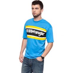 WRANGLER T SHIRT B&Y OVERSIZED T MEDITERRANEAN BLUE W7C44GHBR 112131691. Niebieskie t-shirty Wrangler, m, bez wzorów, bez kołnierzyka, bez ramiączek. W wyprzedaży za 39.99 zł.