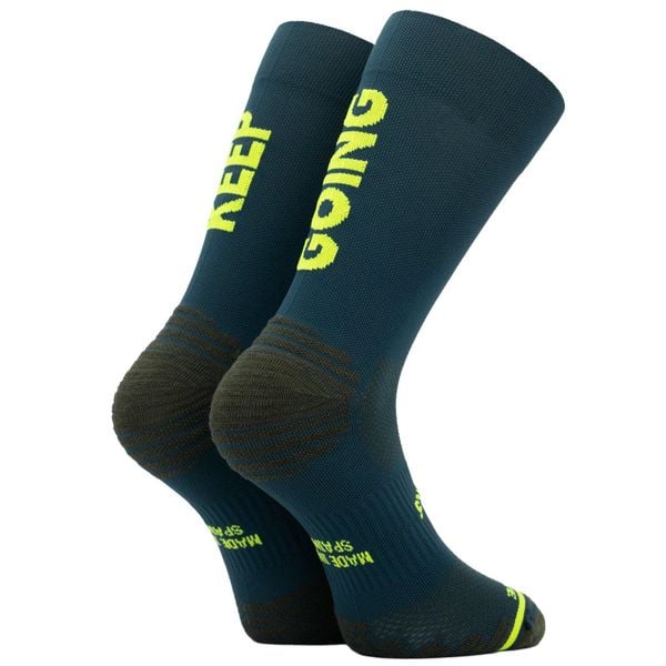 KEEP GOING GREEN - SKARPETKI DO BIEGANIA. Zielone skarpety SPORCKS, bez wzorów, z nylonu. Za 156.00 zł.