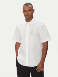 Versace Jeans Couture Koszula 78GALY11 Biały Regular Fit. Białe koszule Versace Jeans Couture, m, bez wzorów, z bawełny, bez kołnierzyka, bez ramiączek. Za 599.99 zł.