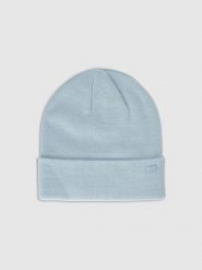 4F Czapka beanie uniseks - niebieska Uniwersalny. Niebieskie czapki zimowe 4F, bez wzorów, z materiału. Za 39.99 zł.