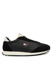 Tommy Jeans Sneakersy Tjm Retro Runner Archive Mix Mat EM0EM01763 Czarny. Czarne buty sportowe casual Tommy Jeans, bez wzorów, z jeansu, bez zapięcia. Za 449.99 zł.
