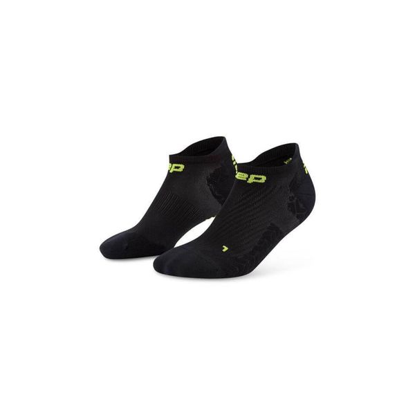 Męskie krótkie skarpety kompresyjne sportowe Core Run stopki Ultralight CEP. Czarne odzież kompresyjna CEP, bez wzorów, z elastanu. Za 69.00 zł.