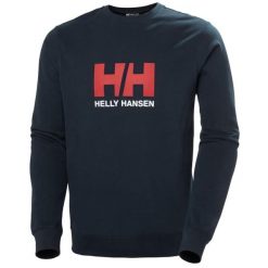 Bluza Helly Hansen HH Logo 2.0. Niebieskie bluzy Helly Hansen, m, bez wzorów, z bawełny, bez kaptura. W wyprzedaży za 291.05 zł.