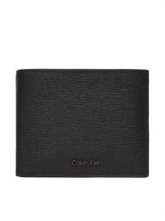 Calvin Klein Portfel Saffiano Billfold W Card + Coin LV04D1074G Czarny. Czarne portfele CALVIN KLEIN, bez wzorów, ze skóry. Za 349.99 zł.