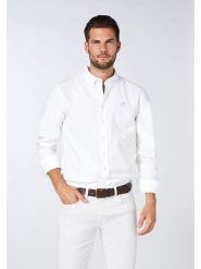 Polo Sylt Koszula - Regular fit - w kolorze białym rozmiar: M. Białe koszule Polo Sylt, m, bez wzorów, bez kołnierzyka, bez ramiączek. Za 96.37 zł.
