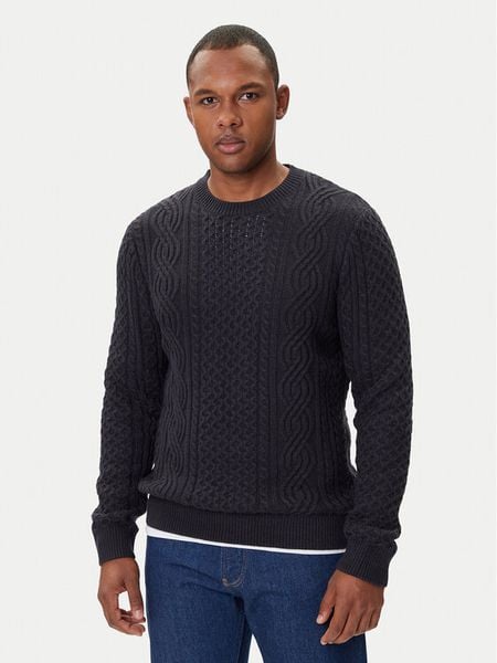 Jack & Jones Sweter Blusean 12283486 Granatowy Regular Fit. Niebieskie swetry rozpinane Jack & Jones, m, bez wzorów, z bawełny, bez kołnierzyka, bez ramiączek. Za 129.99 zł.