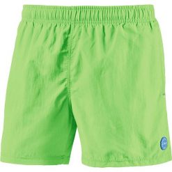 Szorty kąpielowe w kolorze zielonym. Klapki marki Swimwear. W wyprzedaży za 38.95 zł.