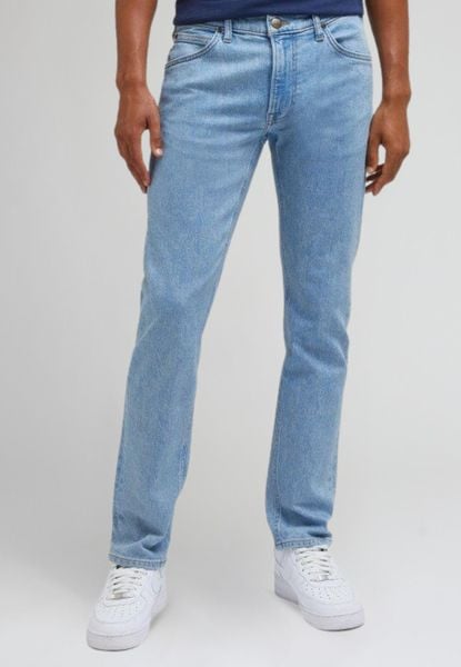 LEE DAREN ZIP FLY MĘSKIE SPODNIE JEANSOWE JEANSY DŻINSY ELECTRIC DREAMS 112342274 L707015728, W33 L30. Niebieskie spodnie materiałowe Lee, na co dzień, l, bez wzorów, z bawełny, eleganckie. Za 229.99 zł.