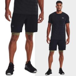 Spodenki fitness męskie UNDER ARMOUR Vanish Woven Shorts Szorty. Czarne krótkie spodenki sportowe Under Armour, m, bez wzorów. W wyprzedaży za 99.00 zł.