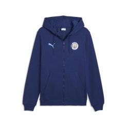 Męska kurtka z kapturem Manchester City ftblCulture PUMA. Niebieskie kurtki Puma, l, bez wzorów, z dzianiny, z kapturem. Za 299.00 zł.