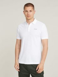 G-Star Koszulka polo w kolorze białym rozmiar: XXL. Białe koszulki polo G-Star, xxl, bez wzorów, z bawełny, bez kołnierzyka, bez ramiączek. Za 175.67 zł.