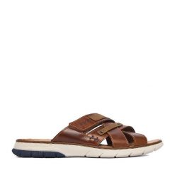 Klapki Rieker. Brązowe klapki Rieker. Za 339.99 zł.
