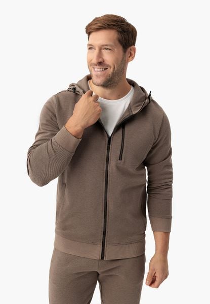 Bluza z kapturem B-BOGY. Brązowe bluzy z kapturem Volcano, m, bez wzorów, z bawełny, z kapturem. Za 189.99 zł.