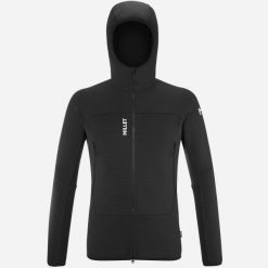 Bluza turystyczna męska Millet Fusion Grid Hoodie active fit POLARTEC Powergrid. Czarne bluzy z kapturem Millet, m, bez wzorów, z materiału, z kapturem. Za 770.00 zł.