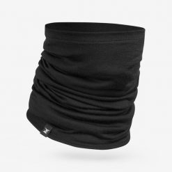 Komin trekkingowy Forclaz MT500 merino. Fioletowe szaliki FORCLAZ, bez wzorów, z materiału. Za 59.99 zł.