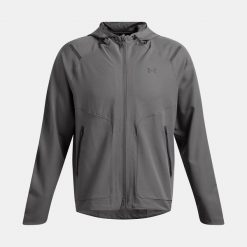 Kurtka Under Armour Unstoppable LC. Szare kurtki do biegania Under Armour, bez wzorów, bez kaptura, do biegania. Za 465.30 zł.