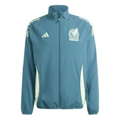 Kurtka Przedmeczowa Mexique Copa America. Niebieskie kurtki Adidas, bez wzorów, bez kaptura. W wyprzedaży za 284.50 zł.