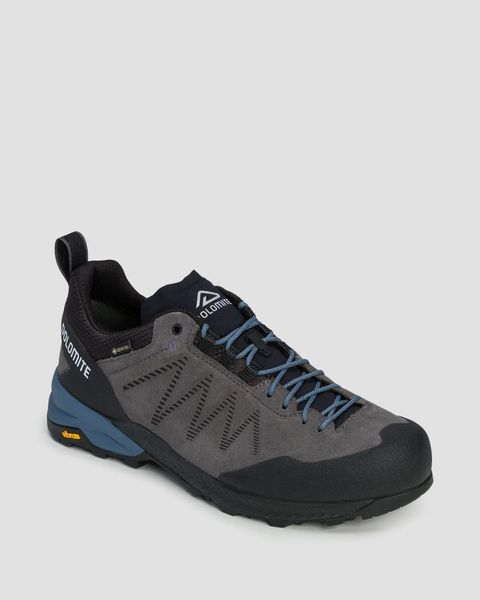 Buty męskie Dolomite CRODAROSSA LEATHER GTX IRON GREY. Szare buty turystyczne Dolomite, bez wzorów, z gore-texu, bez zapięcia, trekkingowe, gore-tex. Za 879.99 zł.