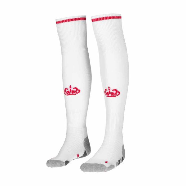 Skarpetki AS Monaco Kombat Spark Pro 2024/25. Białe skarpety Kappa, bez wzorów. Za 106.00 zł.