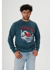OLDSKULL Bluza w kolorze niebieskim rozmiar: XL. Niebieskie bluzy OLDSKULL, xl, bez wzorów, z bawełny, bez kaptura. Za 114.17 zł.