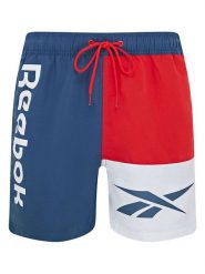 Reebok Szorty kąpielowe "Roscoe" w kolorze granatowo-czerwono-białym rozmiar: L. Białe kąpielówki Reebok, l, bez wzorów, z materiału. Za 74.45 zł.