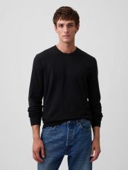 GAP Sweter w kolorze czarnym rozmiar: XS. Czarne swetry nierozpinane GAP, xs, bez wzorów, z bawełny, bez kołnierzyka, bez ramiączek. Za 91.95 zł.
