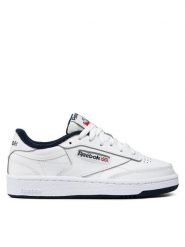 Reebok Sneakersy Club C 85 AR0457 Biały. Białe buty sportowe casual Reebok, bez wzorów, ze skóry, bez zapięcia. Za 199.99 zł.