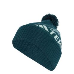 Czapka typu beanie Terrex Xploric z pomponem. Zielone czapki zimowe Adidas, bez wzorów. Za 149.00 zł.