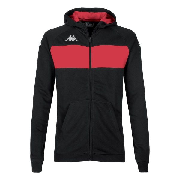 Bluza z kapturem Kappa Dacciozi. Czarne bluzy Kappa, xl, bez wzorów, z kapturem. W wyprzedaży za 223.60 zł.