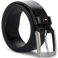 Pasek Męski TOMMY HILFIGER - Adan Leather Belt 3.5 AM0AM04985 002. Czarne paski Tommy Hilfiger, bez wzorów, ze skóry. Za 179.00 zł.