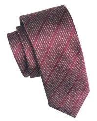 Elegancki i Modny Męski Krawat - Angelo di Monti - Bordowy w Prążek. Czerwone krawaty i muchy Angelo di Monti, bez wzorów, z tkaniny. Za 45.00 zł.