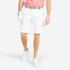 Spodenki do golfa chino męskie Inesis MW500. Białe szorty INESIS, l, bez wzorów, z bawełny, sportowe. Za 69.99 zł.