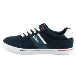 Buty Lee Cooper LCW-25-02-3245M trampki męskie granatowe niebieskie. Niebieskie trampki m, bez wzorów, bez zapięcia. Za 218.44 zł.