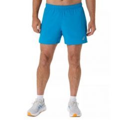 Spodenki sportowe męskie Core 5IN Short. Niebieskie krótkie spodenki sportowe ASICS, m, bez wzorów, z poliesteru. Za 139.99 zł.