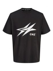 CNZ Koszulka sportowa "Amsterdam" w kolorze czarnym rozmiar: XL. Czarne t-shirty sportowe CNZ, bez wzorów, z materiału, bez ramiączek, outdoorowe. Za 57.47 zł.