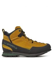 La Sportiva Trekkingi Boulder X Mid GORE-TEX 17E732726 Brązowy. Brązowe botki sznurowane La Sportiva, bez wzorów, z gore-texu, bez obcasa, bez zapięcia. Za 1,099.00 zł.