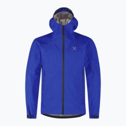 Kurtka przeciwdeszczowa męska Montura Magica GTX Pro. Niebieskie kurtki MONTURA, m, bez wzorów, bez kaptura. Za 1,469.00 zł.