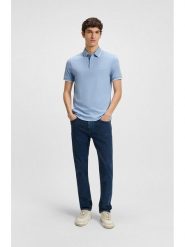 Hugo Boss Koszulka polo w kolorze błękitnym rozmiar: L. Niebieskie koszulki polo HUGO BOSS, l, bez wzorów, bez kołnierzyka, bez ramiączek. Za 208.99 zł.
