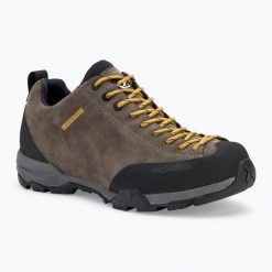 Buty turystyczne męskie SCARPA Mojito Trail GTX. Szare buty turystyczne Scarpa, bez wzorów, z materiału, bez zapięcia, trekkingowe. Za 849.99 zł.