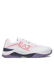 EA7 Emporio Armani Sneakersy X8X192 XK407 U248 Biały. Białe buty sportowe casual EA7 Emporio Armani, bez wzorów, z materiału, bez zapięcia. Za 669.99 zł.