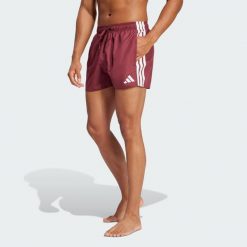 Szorty do pływania 3-Stripes 3-Inch. Białe krótkie spodenki sportowe Adidas, xs, bez wzorów, z materiału. Za 159.00 zł.