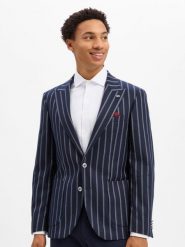 Finshley & Harding London marynarka Mężczyźni niebieski, 56. Niebieskie garnitury Finshley & Harding London, m, bez wzorów, z syntetyku. Za 699.95 zł.