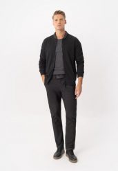 Bawełniane chino R-RICK. Szare eleganckie spodnie Volcano, na co dzień, m, z bawełny, eleganckie, z standardowym stanem. Za 179.99 zł.
