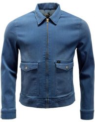 LEE ZIP JACKET MĘSKA KURTKA JEANSOWA BB FINISH L89DCGBB. Kurtki Lee, l, bez wzorów, z jeansu, bez kaptura. Za 199.99 zł.