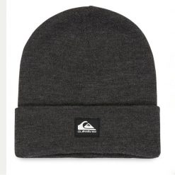 Czapka Quiksilver. Szare czapki zimowe Quiksilver, bez wzorów. Za 119.99 zł.