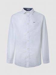 Pepe Jeans Koszula - Regular fit - w kolorze białym rozmiar: M. Białe koszule Pepe Jeans, m, bez wzorów, z jeansu, bez kołnierzyka, bez ramiączek. Za 149.31 zł.